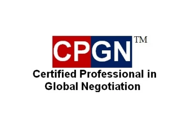 Certified Professional in Global Negotiation CPGN  International Certification Program