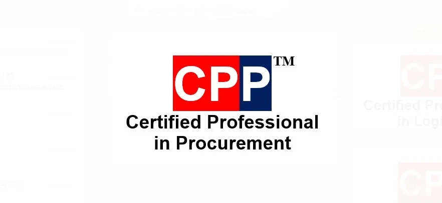 Certified Professional in Procurement (CPP)™️ - International ...