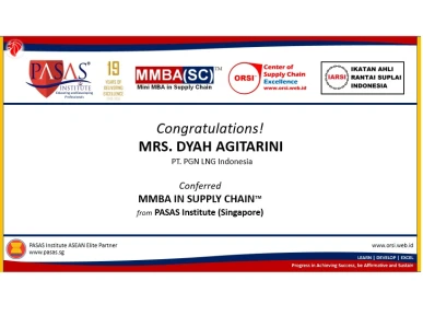 Congratulation to Mrs Dyah Agitarini