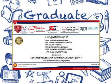 Congratulations to the Participants from PT PGAS SOLUTION