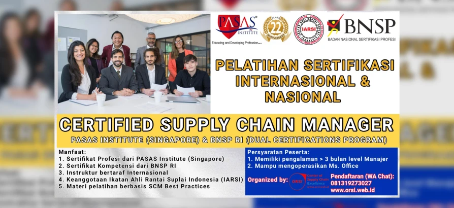 Certified Supply Chain Manager Program