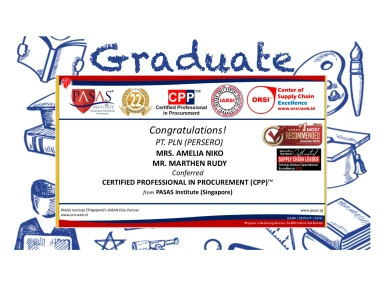 Congratulations to the Participants from PT PLN Persero for successfully completing the CPP  international certification program from PASAS Institute Singapore