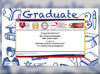 Congratulations to the Participants for successfully completing the Certified Logistics Officer CLO   International Certification Program from PASAS Institute Singapore