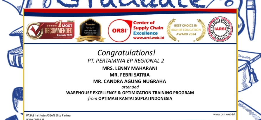 Congratulations to all Participants from PT. Pertamina EP Regional 2 for successfully completing the Warhouse Excellence & Optimization Training Program!