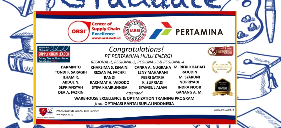 Congratulations to the Participants from PHE (Region-1, Region-2, Region-3, and Region-4) for successfully completing the Warehouse Excellence & Optimization Training Program from ORSI!