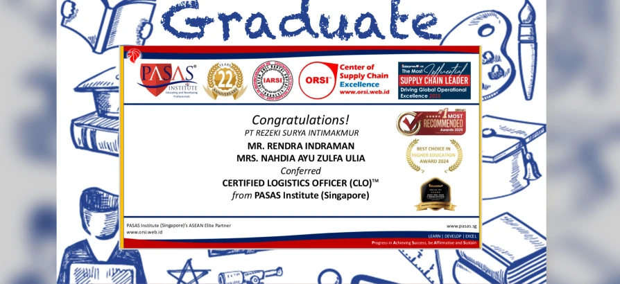 Congratulations to the Participants from PT. Rezeki Surya Intimakmur for successfully completing the CLO - international certification program from PASAS Institute (Singapore)!