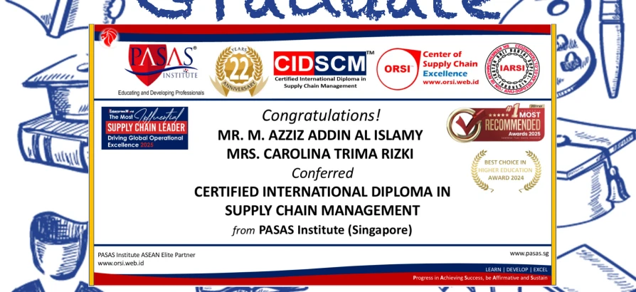 Congratulations to the Participants for successfully completing the CIDSCM Program!